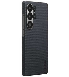 Magsafe Калъф за Samsung S25 Ultra, Pitaka Edge Case Black-Grey Twill, Черен