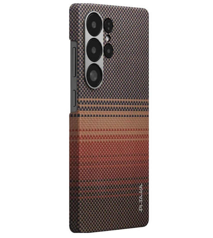 Magsafe Калъф за Samsung S25 Ultra, Pitaka Edge Case Sunset, Кафяв