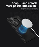 Magsafe Калъф за Samsung Z Fold 7, Nillkin CamShield Prop Magnetic Case, Черен (5)
