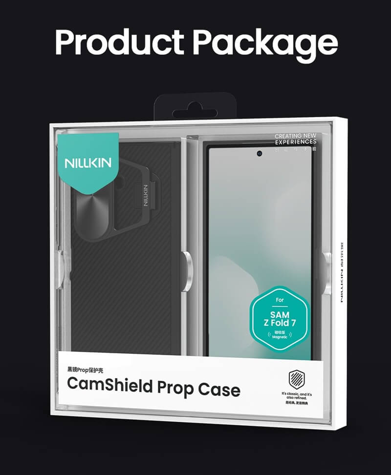 Magsafe Калъф за Samsung Z Fold 7, Nillkin CamShield Prop Magnetic Case, Черен (9)
