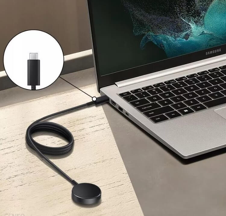 Оригинално Зарядно за Samsung Galaxy Watch Fast USB-C EP-OL300BBE, Черен (Bulk) (5)