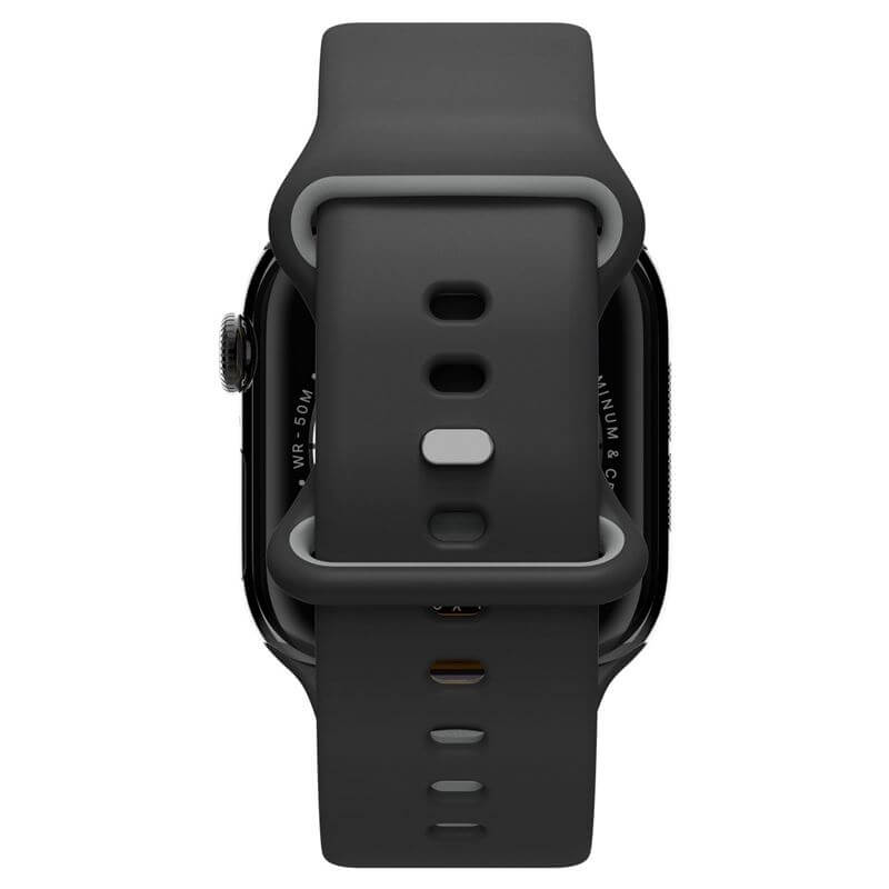 Силиконова Каишка за Apple Watch 42/ 41/ 40mm, Spigen Nano Pop Band, Черен (4)