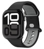Силиконова Каишка за Apple Watch 42/ 41/ 40mm, Spigen Nano Pop Band, Черен