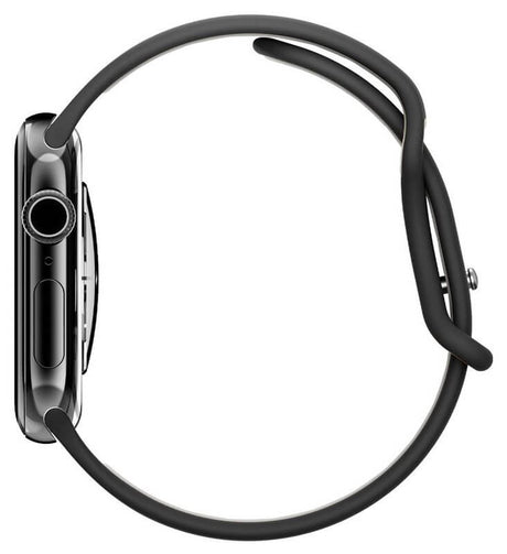 Силиконова Каишка за Apple Watch 42/ 41/ 40mm, Spigen Nano Pop Band, Черен (2)