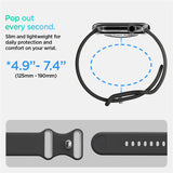 Силиконова Каишка за Apple Watch 42/ 41/ 40mm, Spigen Nano Pop Band, Черен (7)