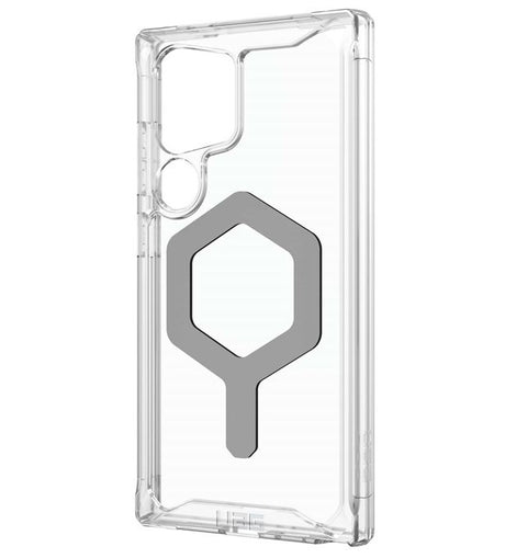 Magsafe Противоударен Калъф за Samsung S24 Ultra, UAG Plyo ice/silver Case, Прозрачен (3)