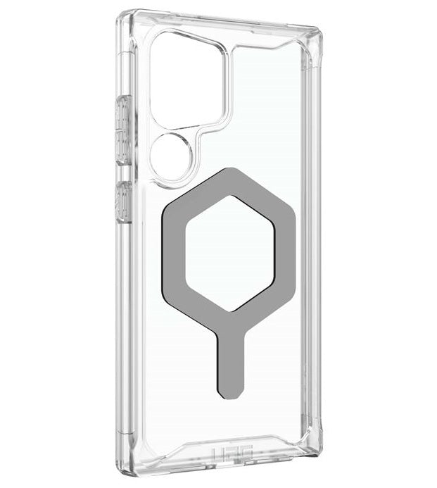 Magsafe Противоударен Калъф за Samsung S24 Ultra, UAG Plyo ice/silver Case, Прозрачен (2)