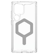 Magsafe Противоударен Калъф за Samsung S24 Ultra, UAG Plyo ice/silver Case, Прозрачен