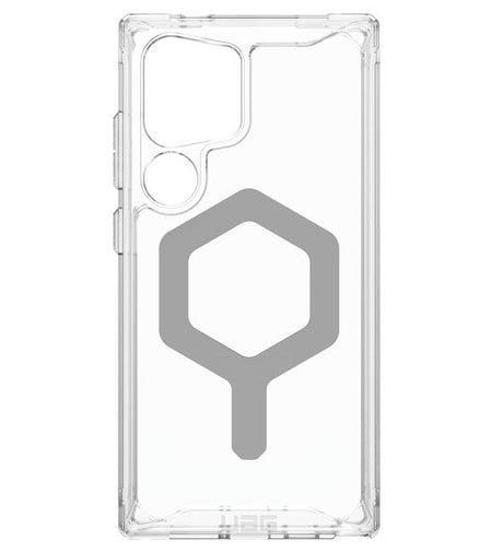 Magsafe Противоударен Калъф за Samsung S24 Ultra, UAG Plyo ice/silver Case, Прозрачен