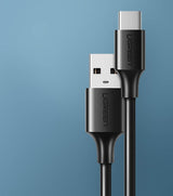 Къс USB-C към USB-A Кабел за Външна Батерия, Ugreen 3A 18W 0.25m, Черен (4)