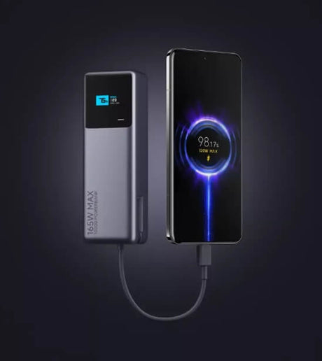 Външна Батерия, Xiaomi 165W 10000 mAh PB1165MI, Сив (6)