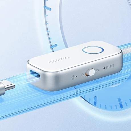 Безжичен Аудио Приемо-Предавател, Ugreen Bluetooth Adapter, Бял (7)