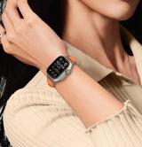 Силиконова Каишка за Apple Watch 44/ 45/ 46/ 49mm, Tech-Protect Iconband Line, Сив/Оранжев (3)