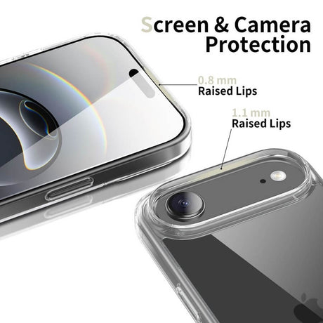Калъф за iPhone Air, Tech-Protect FlexAir Hybrid Clear Case, Прозрачен (3)