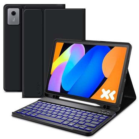 Калъф с Клавиатура за Lenovo Idea Tab 11" TB-336, Tech-Protect SC Pen Keyboard Case, Черен