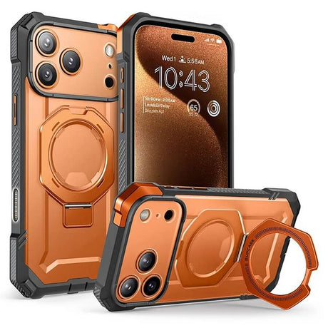 Magsafe Калъф за iPhone 17 Pro Max, Supcase UB Grip Coral Case, Оранжев (3)