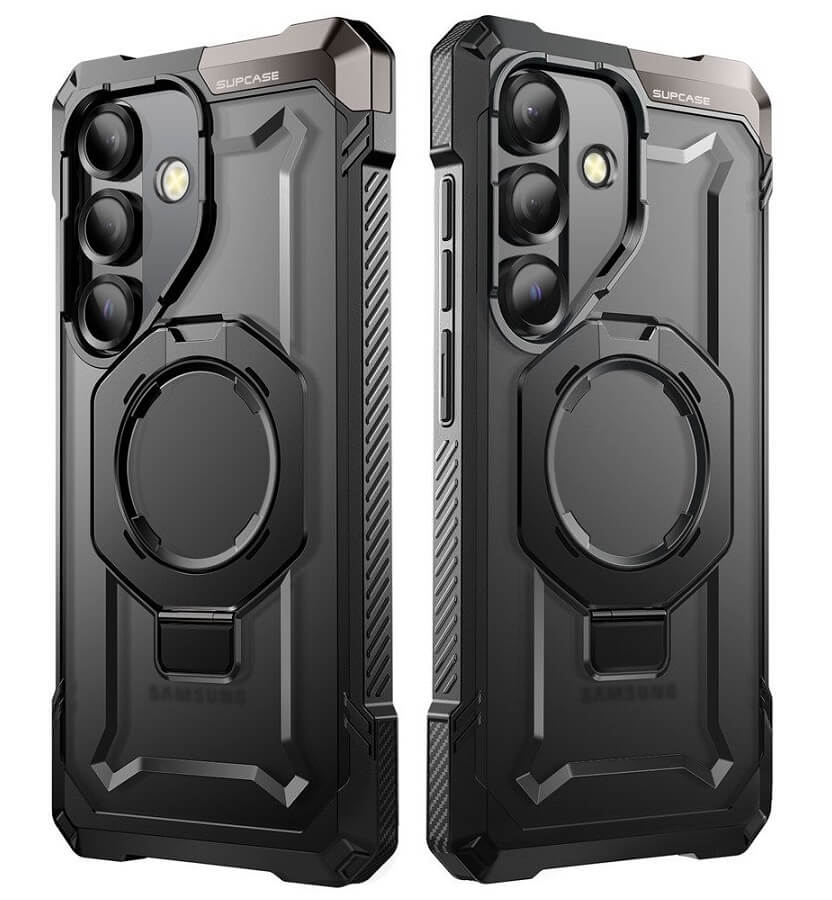 Magsafe Калъф за Samsung S25 FE, Supcase UB Grip Case, Черен (2)