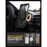 Magsafe Калъф за Samsung S25 FE, Supcase UB Grip Case, Черен (5)
