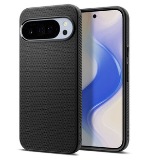 Противоударен Калъф за Google Pixel 10 Pro XL, Spigen Liquid Air Case, Черен