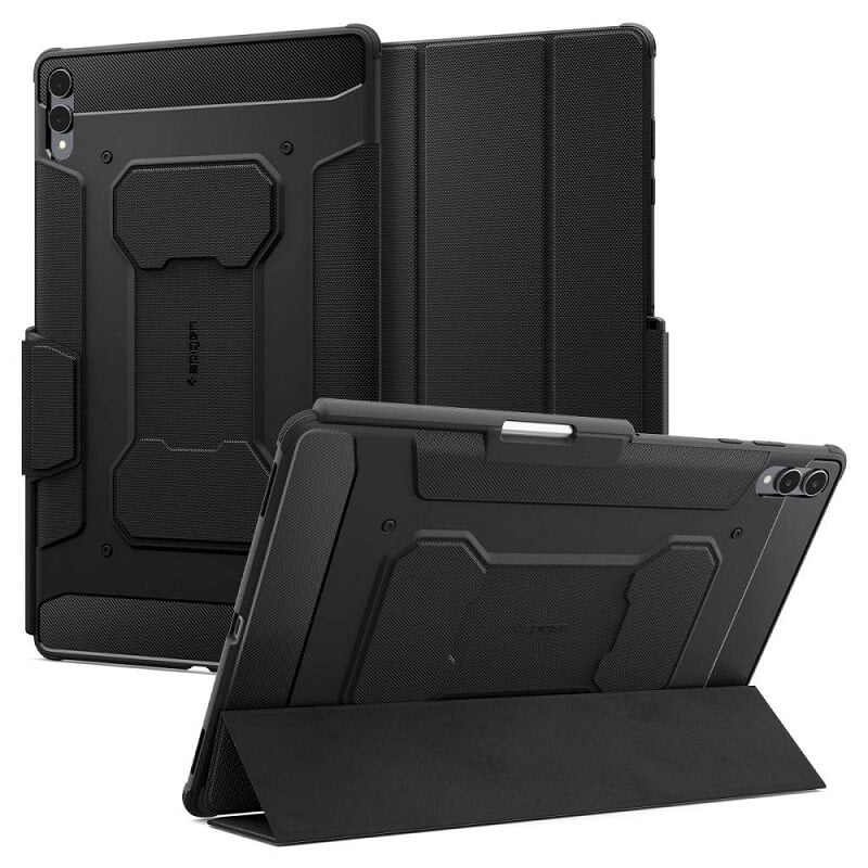 Противоударен Калъф за Samsung Tab S11 Ultra 14.6", Spigen Rugged Armor Pro Case, Черен