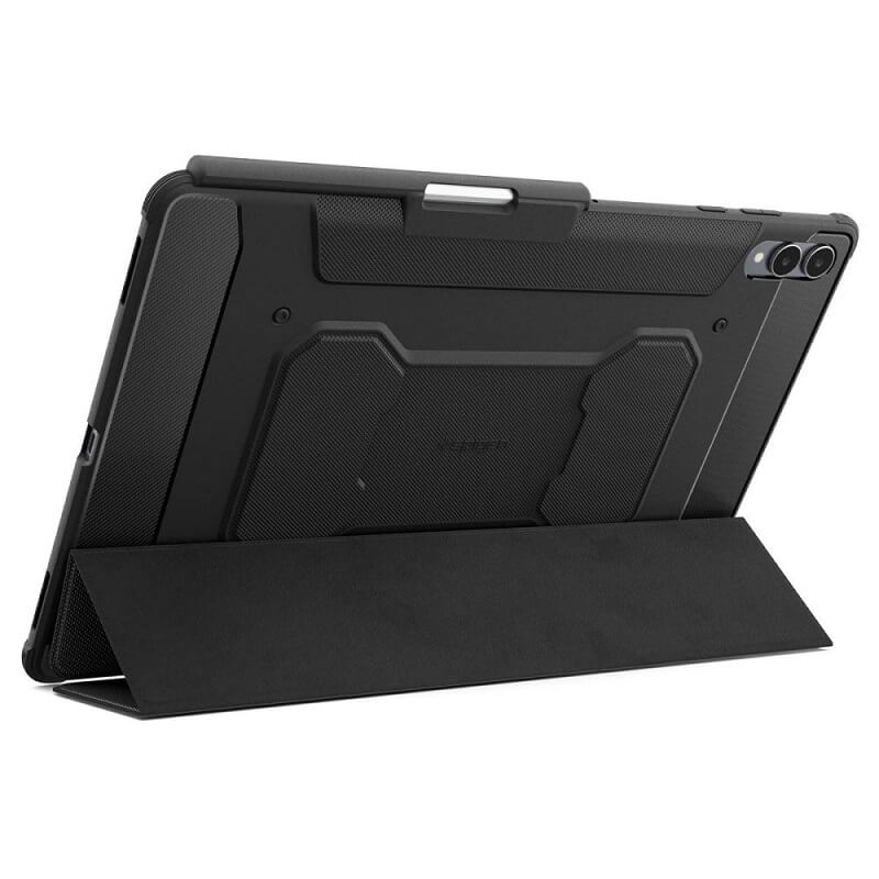 Противоударен Калъф за Samsung Tab S11 Ultra 14.6", Spigen Rugged Armor Pro Case, Черен (9)