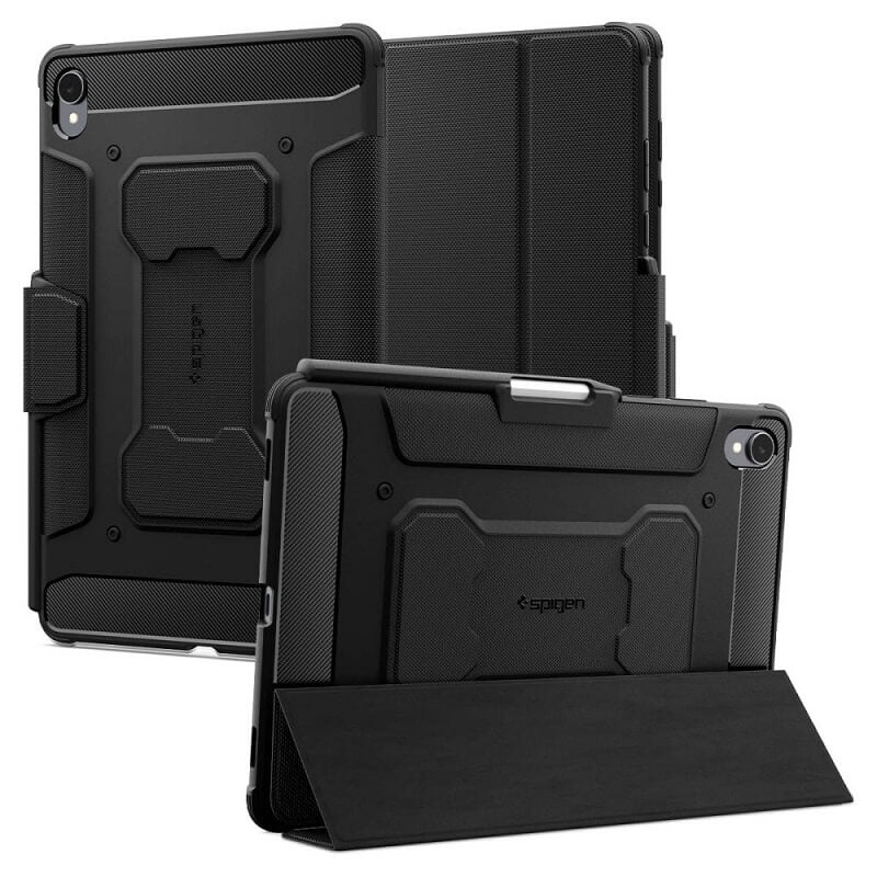 Противоударен Калъф за Samsung Tab S11, Spigen Rugged Armor Pro Case, Черен