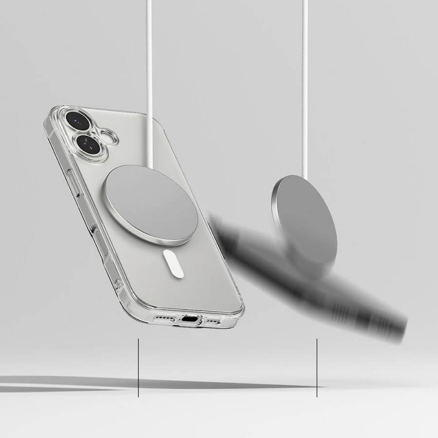Magsafe Калъф за iPhone 17, Ringke Fusion Matte Case, Прозрачен (6)