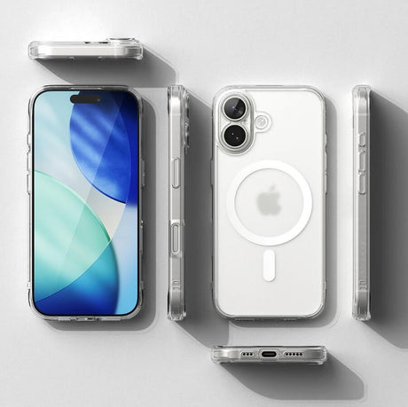 Magsafe Калъф за iPhone 17, Ringke Fusion Matte Case, Прозрачен (5)