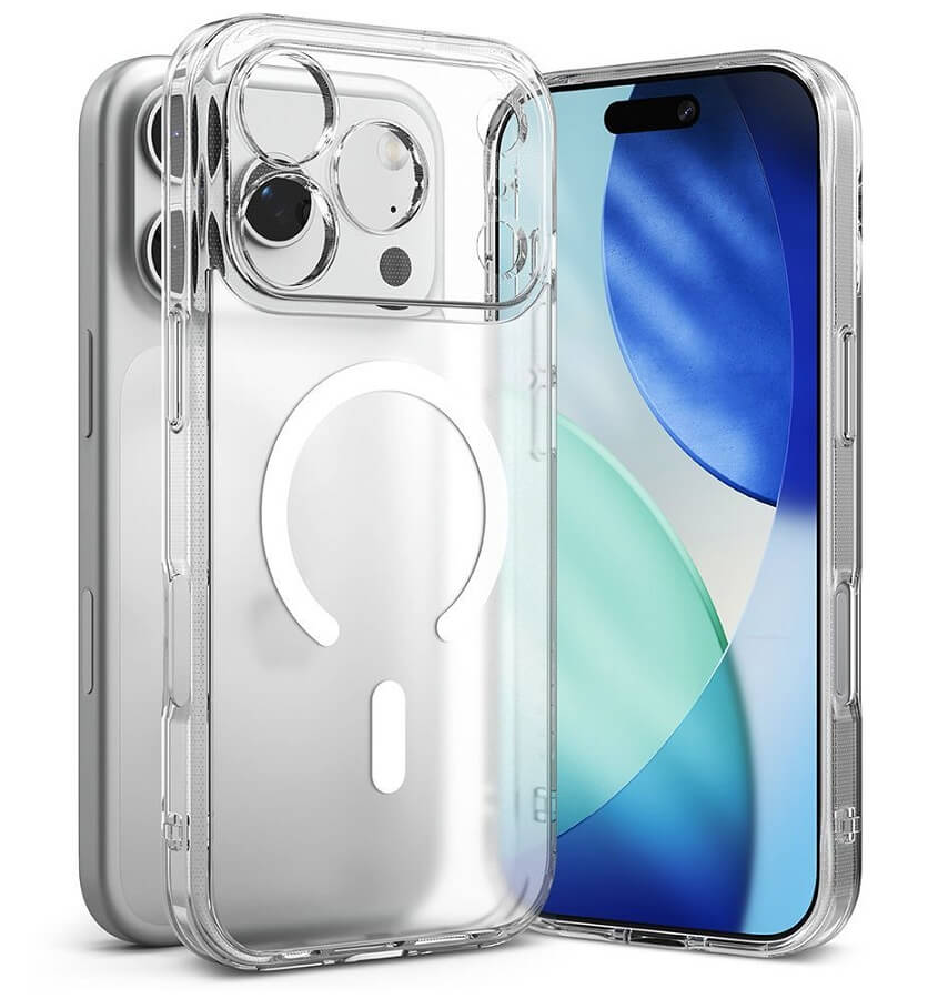 Magsafe Калъф за iPhone 17 Pro, Ringke Fusion Matte Case, Прозрачен (2)