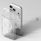 Magsafe Калъф за iPhone 17 Pro, Ringke Fusion Matte Case, Прозрачен (4)