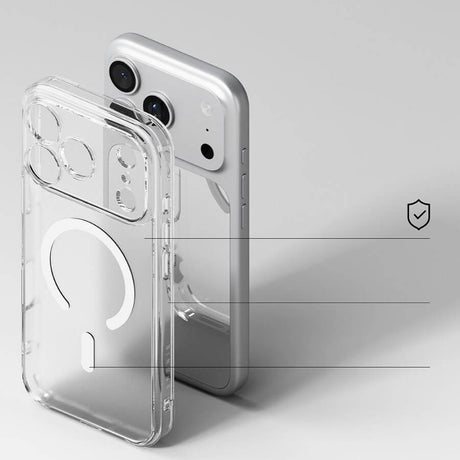 Magsafe Калъф за iPhone 17 Pro, Ringke Fusion Matte Case, Прозрачен (4)