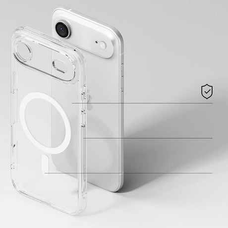Magsafe Калъф за iPhone Air, Ringke Fusion Magnetic Case, Прозрачен (4)