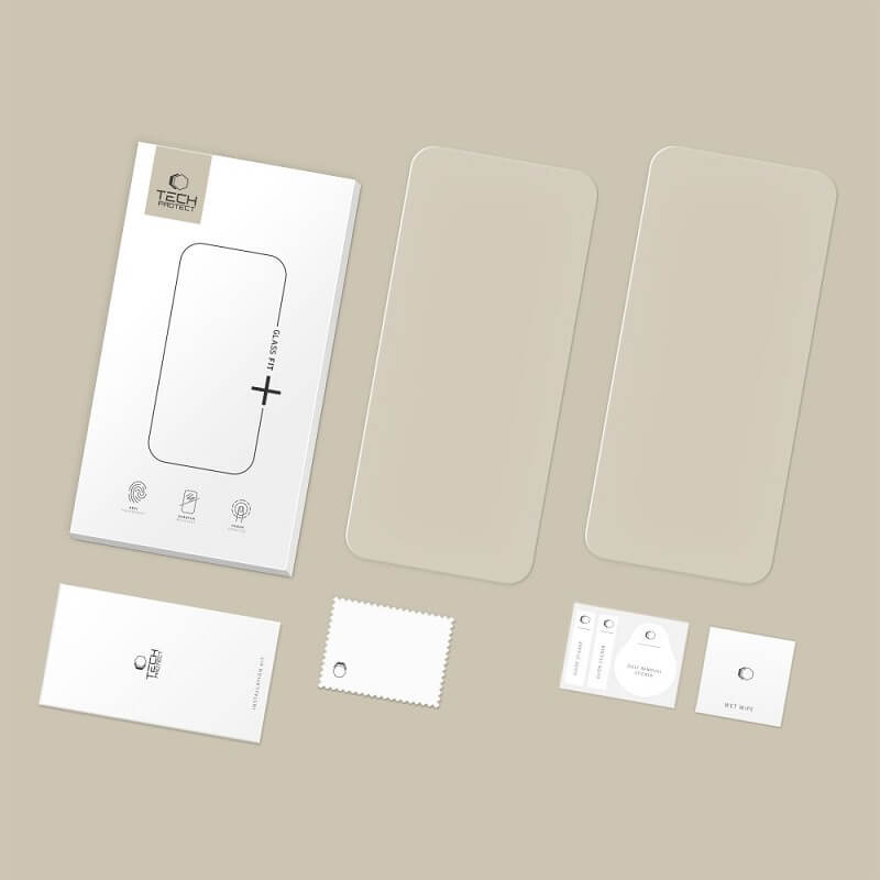 Стъклен Протектор за iPhone Air, Tech-Protect Fit Plus Glass x2, Прозрачен (5)