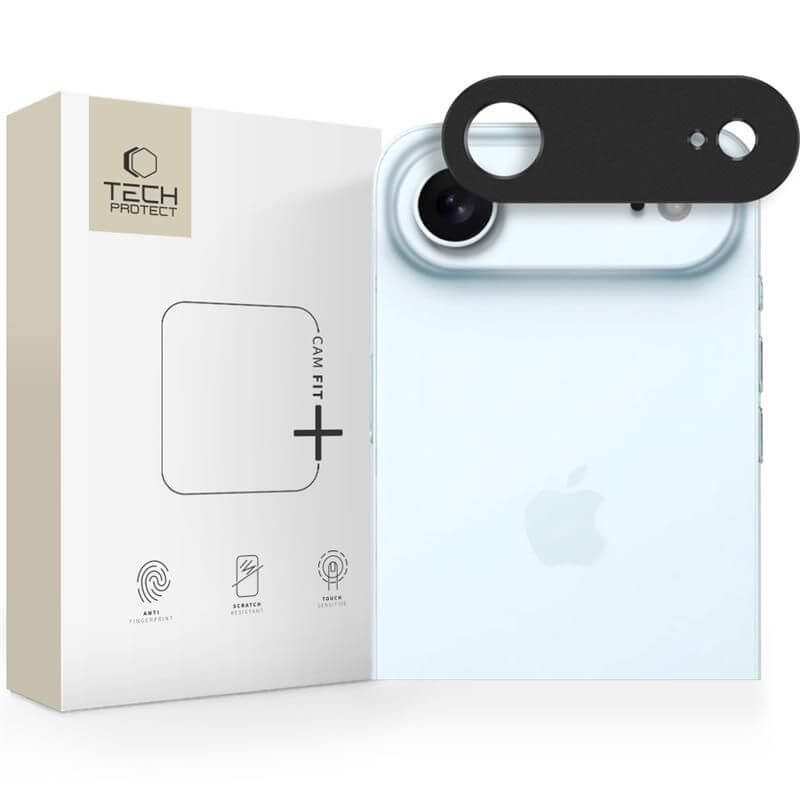 Протектор за Камерата на iPhone Air, Camalloy Fit Plus Glass, Черен (2)