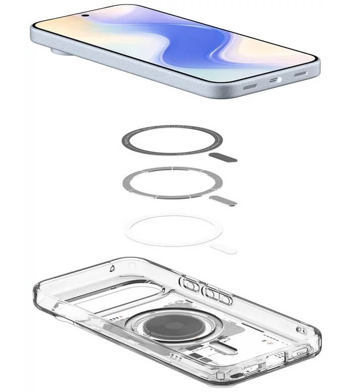 Magsafe Калъф за Google Pixel 10 Pro XL, Spigen Ultra Hybrid Neo One Case, Прозрачен (5)