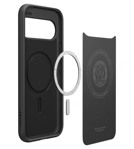 Magsafe Калъф за Google Pixel 10 Pro XL, Spigen Caseology Parallax, Черен (7)