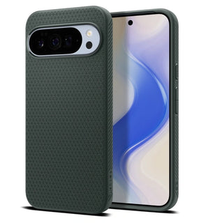 Magsafe Калъф за Google Pixel 10 Pro XL, Spigen Liquid Air Case, Зелен