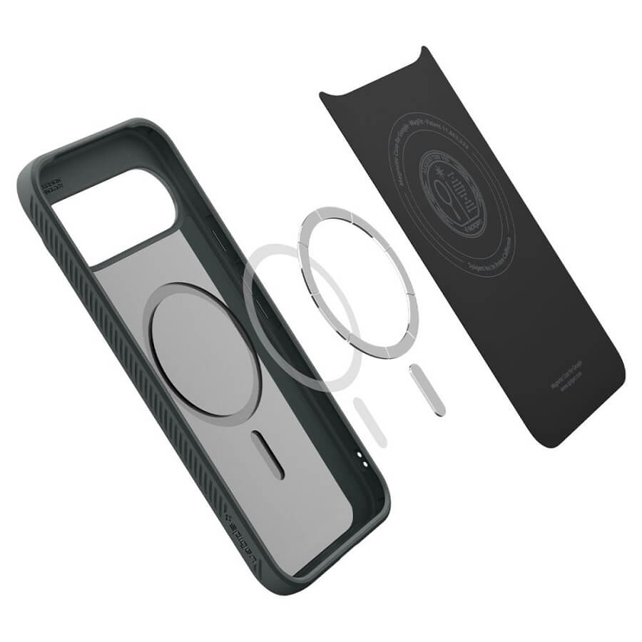 Magsafe Калъф за Google Pixel 10 Pro XL, Spigen Liquid Air Case, Зелен (8)