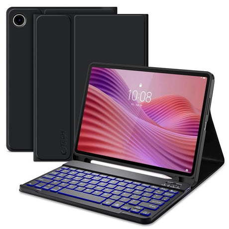 Калъф с Клавиатура за Lenovo Tab 10.1" TB-311, Tech-Protect SC Pen Keyboard Case, Черен
