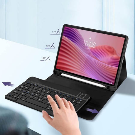 Калъф с Клавиатура за Lenovo Tab 10.1" TB-311, Tech-Protect SC Pen Keyboard Case, Черен (7)