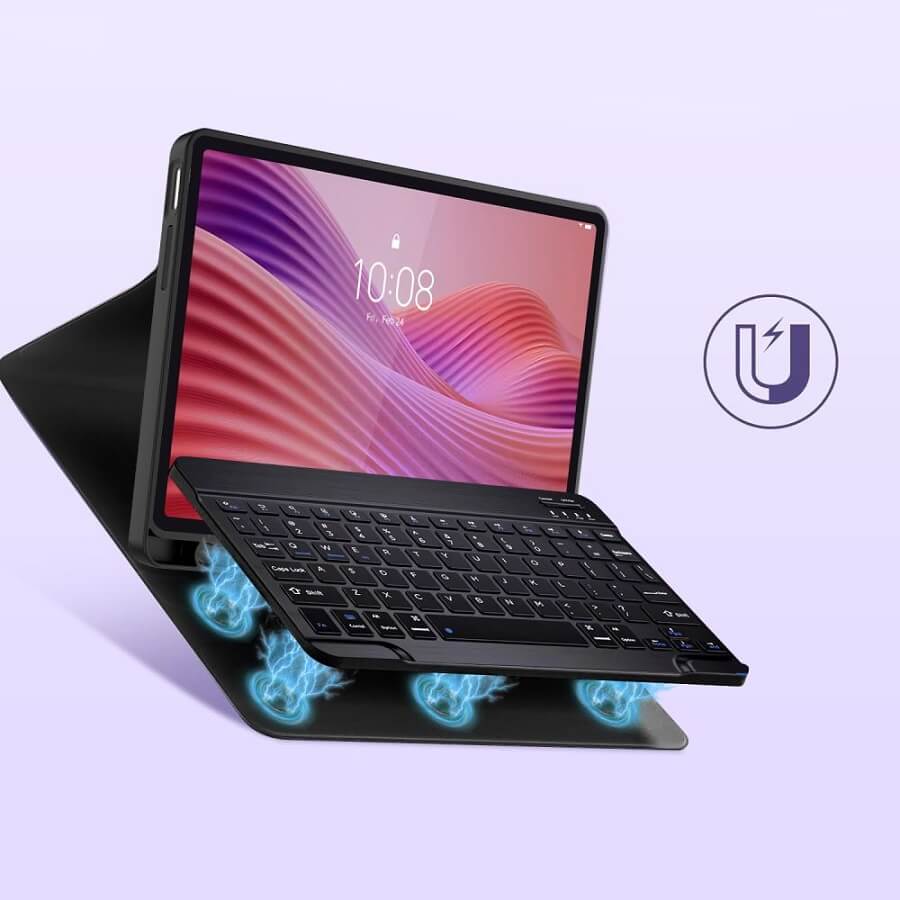 Калъф с Клавиатура за Lenovo Tab 10.1" TB-311, Tech-Protect SC Pen Keyboard Case, Черен (6)