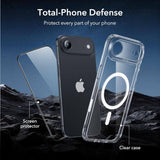 Magsafe Калъф и Протектор за iPhone Air, ESR Classic Hybrid Magnetic Set Case, Прозрачен (5)