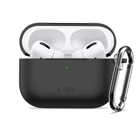 Калъф за Слушалки за Apple AirPods Pro 3, Tech-Protect Silicone Case, Черен (3)