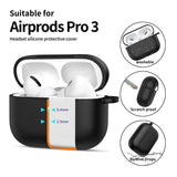 Калъф за Слушалки за Apple AirPods Pro 3, Tech-Protect Silicone Case, Черен (5)