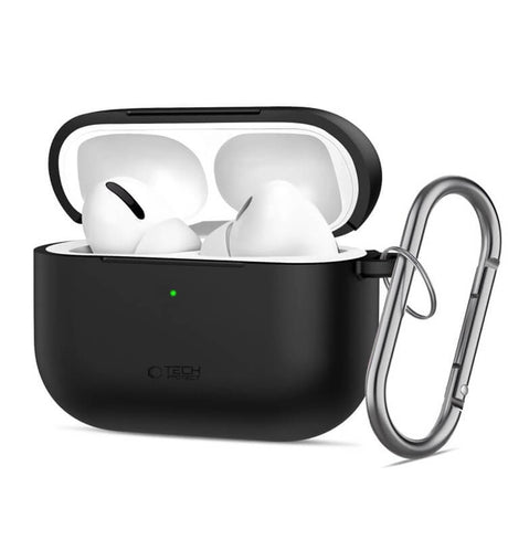 Калъф за Слушалки за Apple AirPods Pro 3, Tech-Protect Silicone Case, Черен