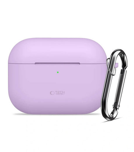 Калъф за Слушалки за Apple AirPods Pro 3, Tech-Protect Silicone Case, Лилав (2)