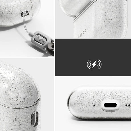 Калъф за Apple Airpods Pro 3, Ringke Air Glitter Case, Прозрачен (4)