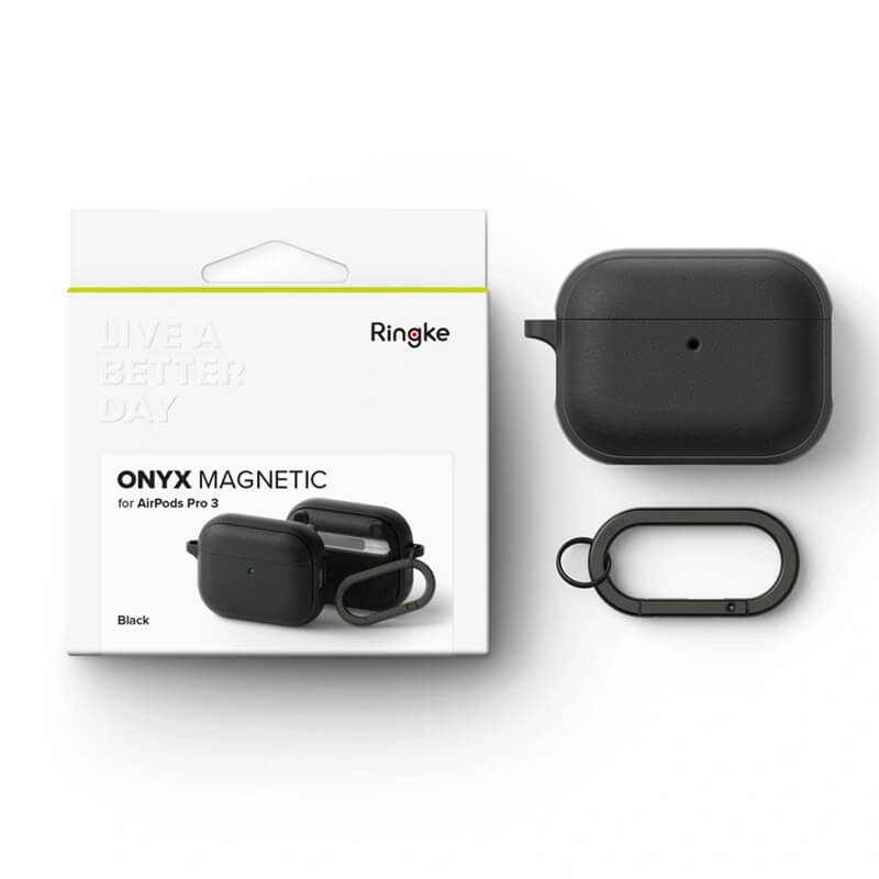Калъф за Apple AirPods Pro 3, Ringke Onyx Magnetic Case, Черен (5)