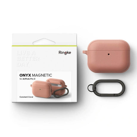 Калъф за Apple AirPods Pro 3, Ringke Onyx Magnetic Case, Розов (7)