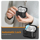 Magsafe Калъф за Apple AirPods Pro 3, Tech-Protect Carbonox Case, Черен (4)